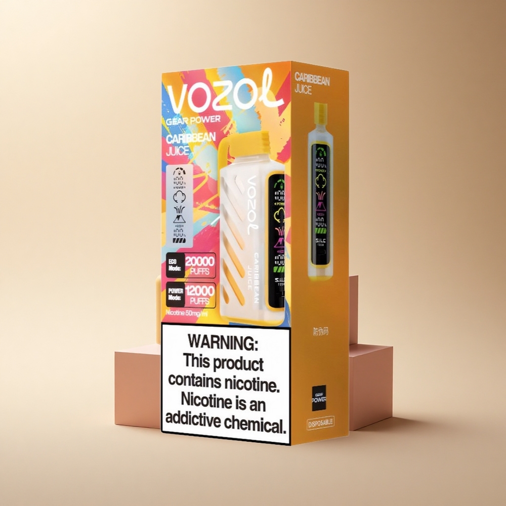 VOZOL Gear Power 20000 Puffs Karibischer Saft Dual Mesh 20mL 5