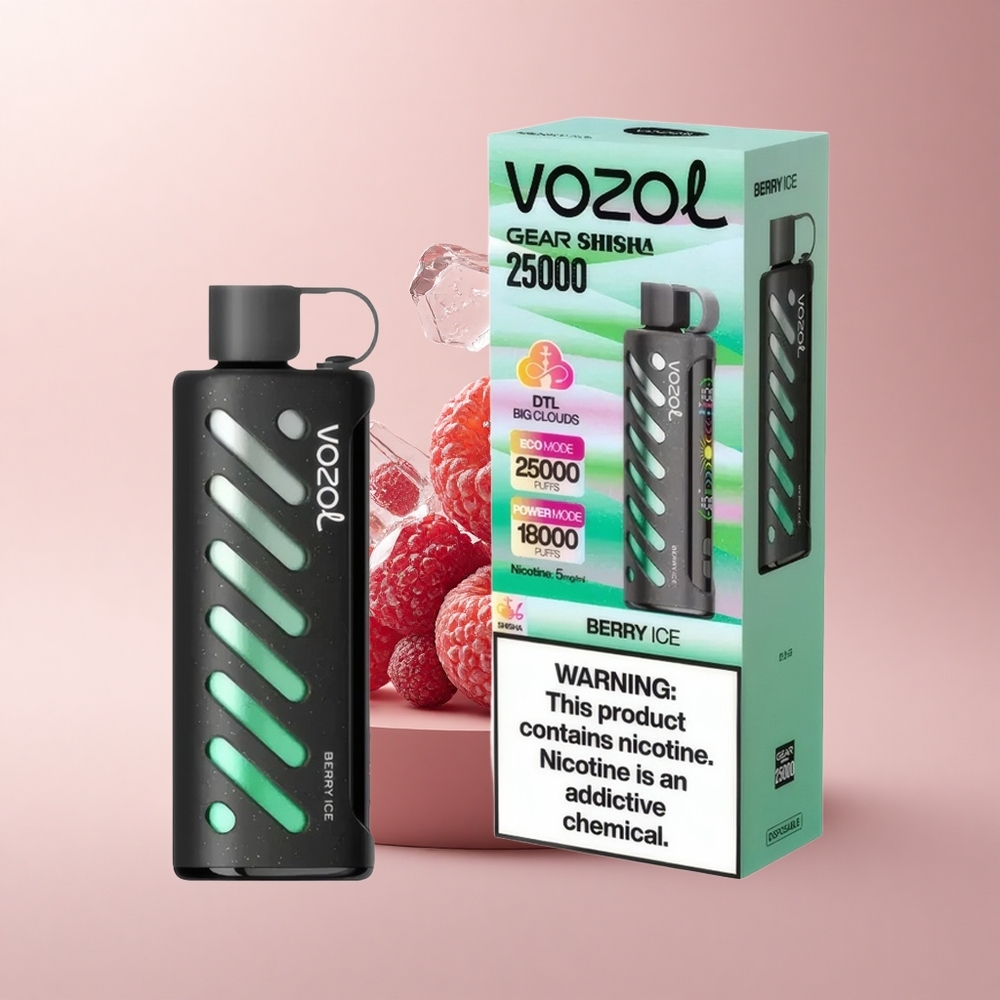 VOZOL Gear Shisha 25000 Puffs Beeren-Eis Dual-Mesh 5mg