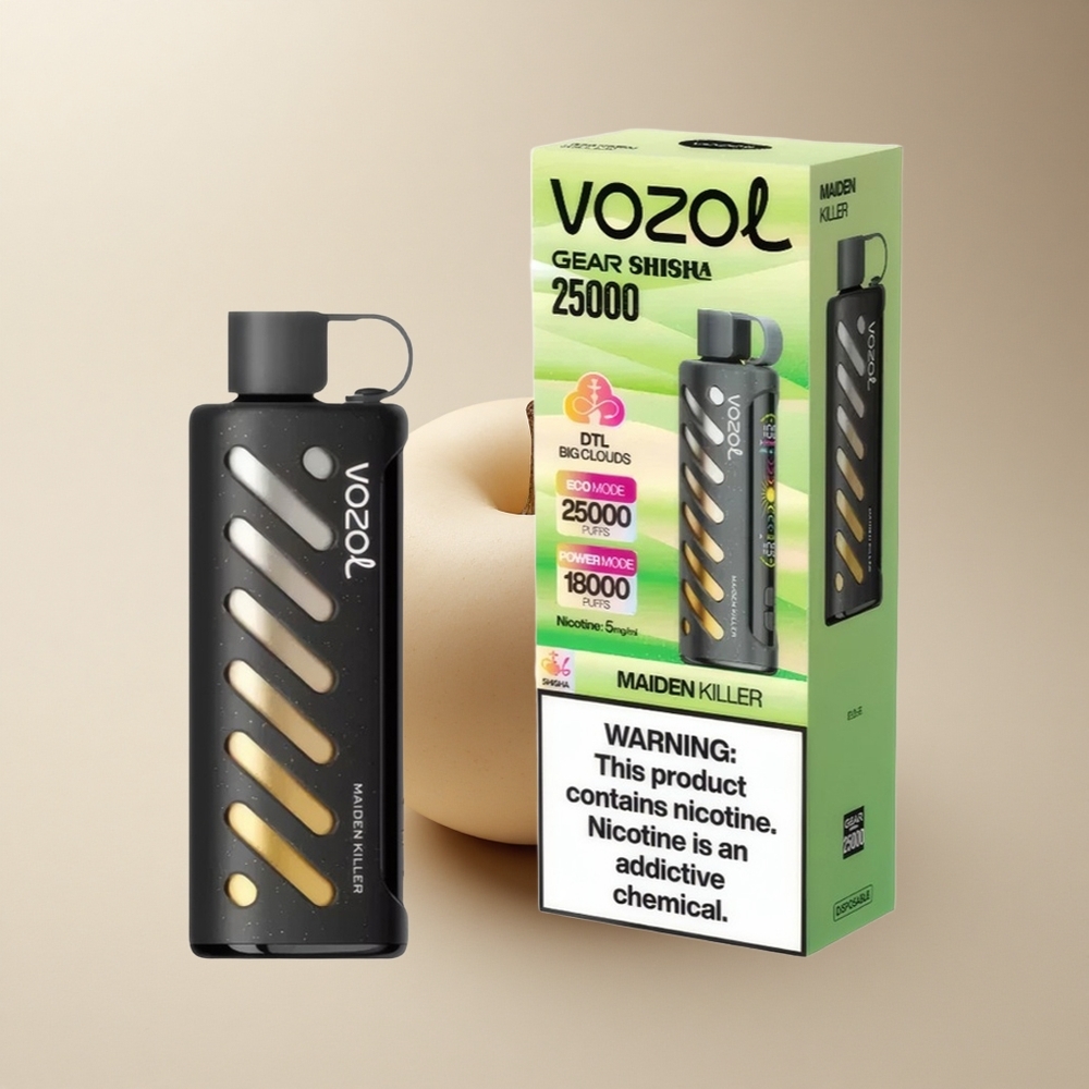 VOZOL Gear Shisha 25000 Puffs Jungfräulicher Mörder 25000 Züge Dual-Mesh 5mg/ml