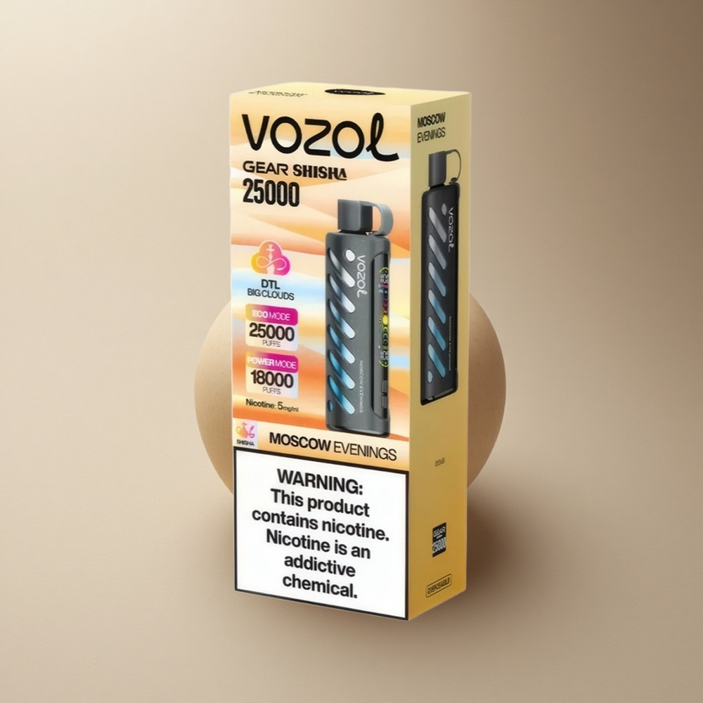 VOZOL Gear Shisha 25000 Puffs Moskau Abende 25000 Züge Dual Mesh Tech