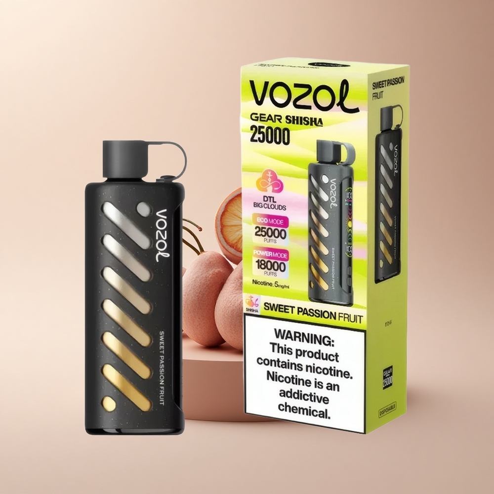 VOZOL Gear Shisha 25000 Puffs Süße Passionsfrucht Dual Mesh 5mg