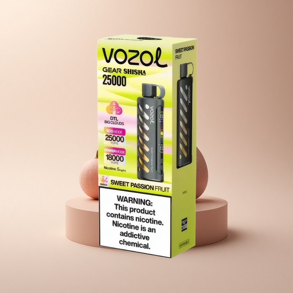 VOZOL Gear Shisha 25000 Puffs Süße Passionsfrucht Dual Mesh 5mg