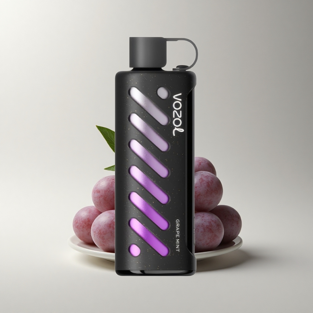 VOZOL Gear Shisha 25000 Puffs Traubenminze Doppel-Mesh 5mg