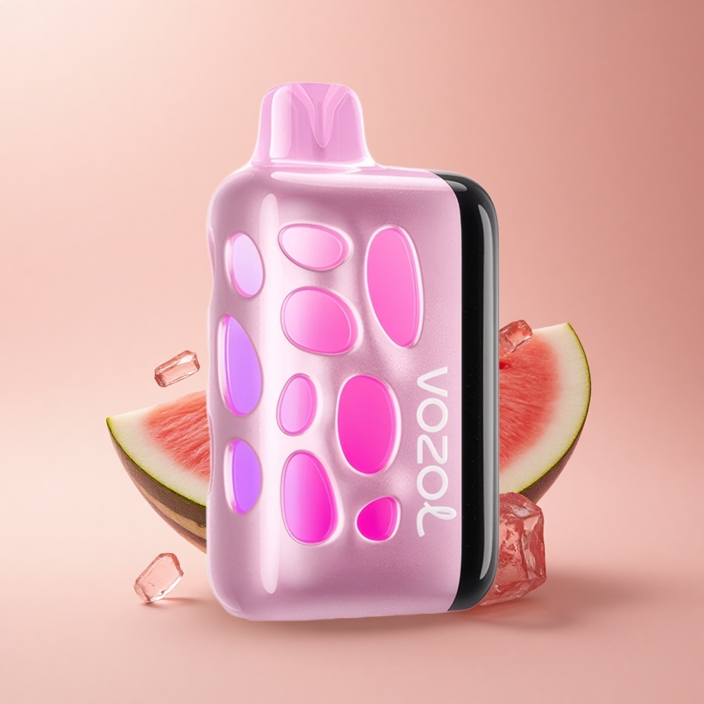 VOZOL RAVE 40000 Puffs Wassermelonen-Eis mit Beat-Sync und Eclipse-Dunst