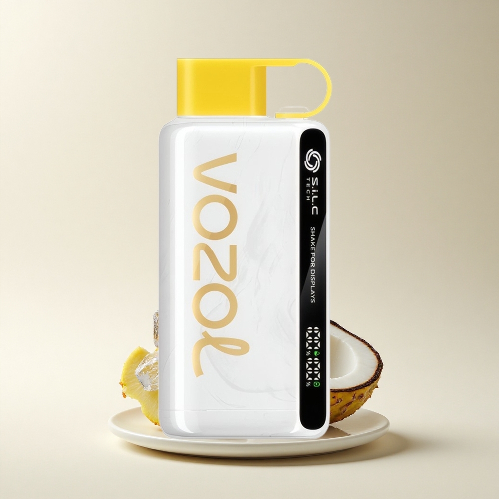 VOZOL STAR 9000/12000 Puffs Ananas Kokos Eis mit Schnellladung und Mundstückschutz