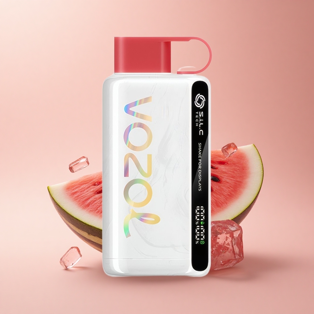VOZOL STAR 9000/12000 Puffs Wassermelone-Eis mit Schnellladung und Mundstückschutz