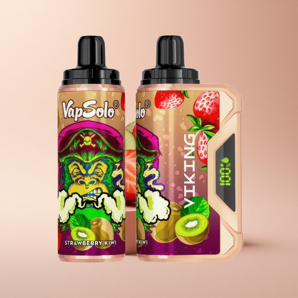 VapSolo VIKING 12000 Puffs Erdbeer-Kiwi Type-C 22ml