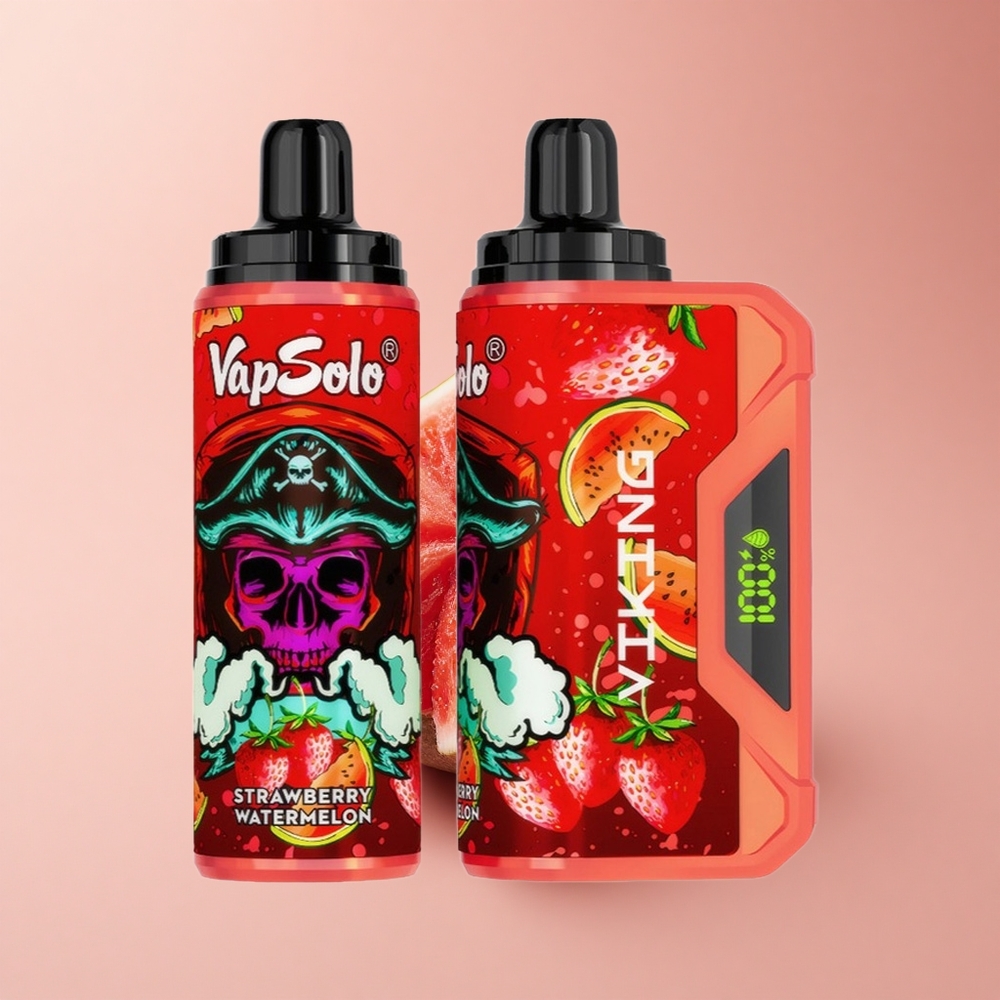 VapSolo VIKING 12000 Puffs Erdbeer-Wassermelone Typ-C 22ml