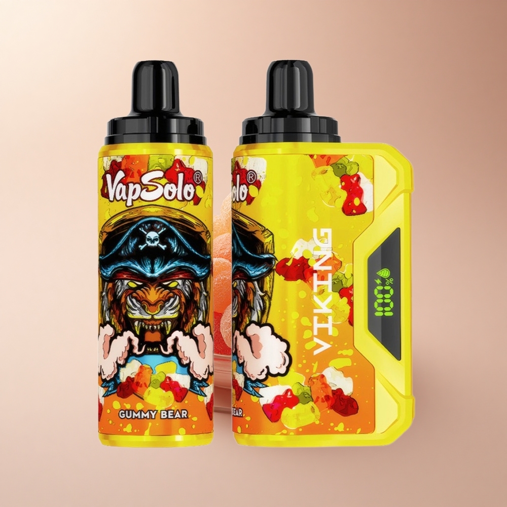 VapSolo VIKING 12000 Puffs Gummibär Typ-C 22ml 20mg/50mg