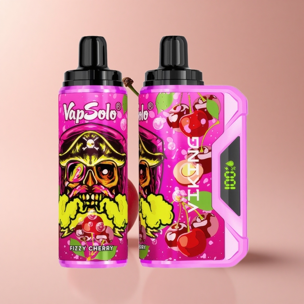 VapSolo VIKING 12000 Puffs Sprudelnde Kirsche Typ-C 22ml