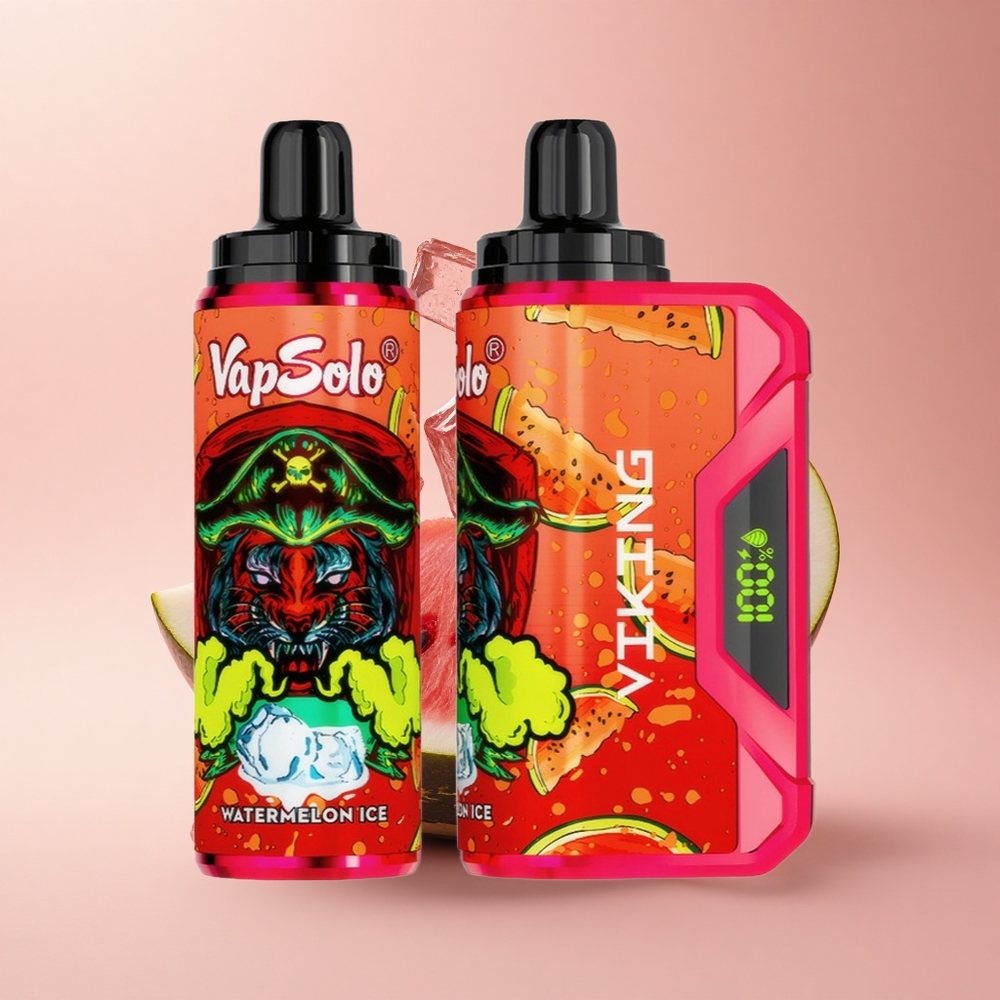 VapSolo VIKING 12000 Puffs Wassermelone Eis Typ-C 22ml