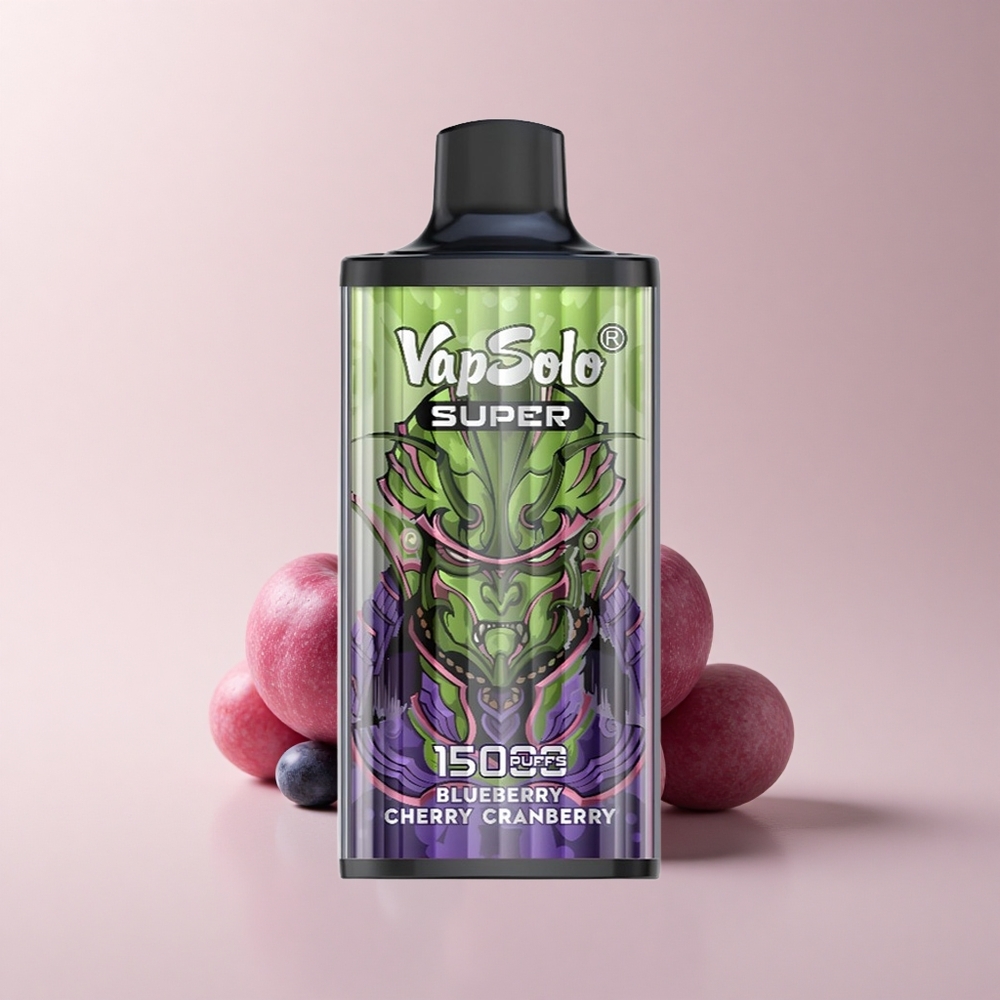 Vapsolo Super 15000 Puffs Blaubeere Kirsche Cranberry 850mah Typ-C