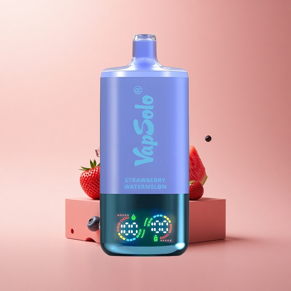 Vapsolo Triple 30000 Puffs Erdbeer-Wassermelone-Blaubeer-Eis mit 40ml E-Liquid und Typ-C-Ladung