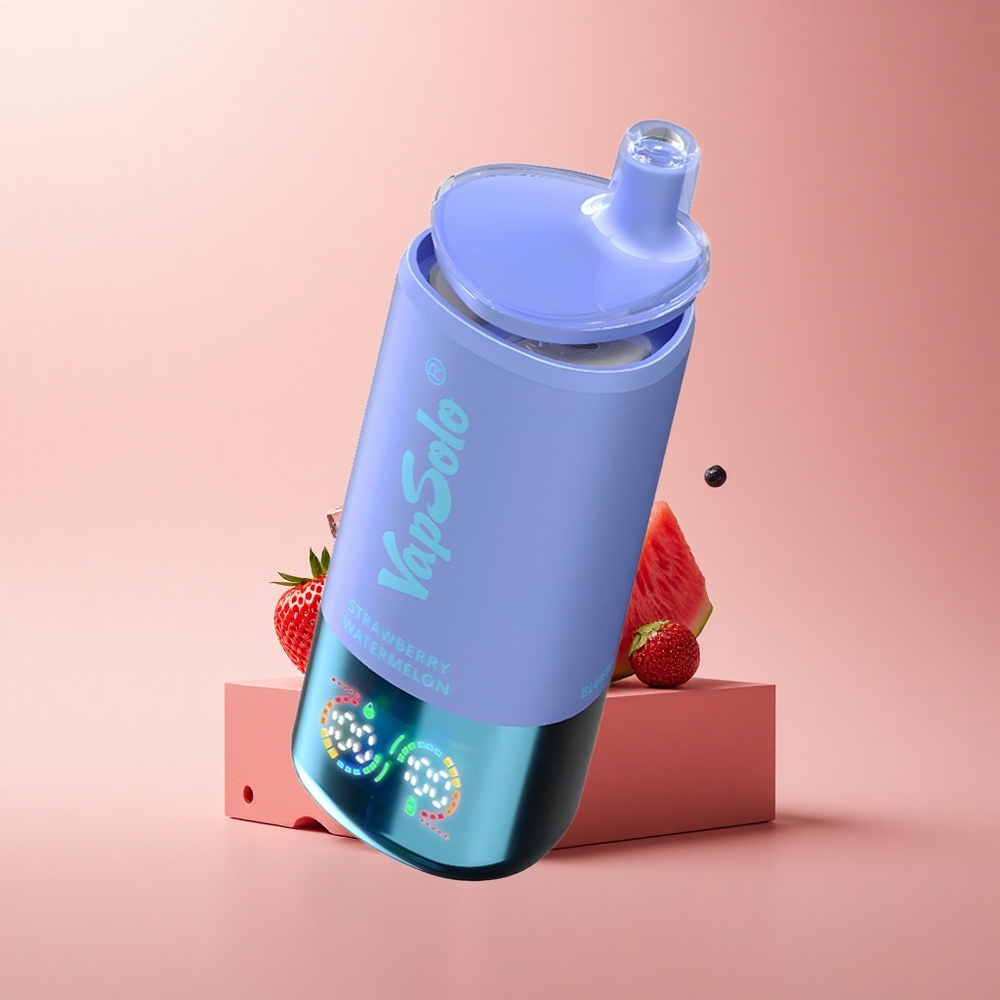Vapsolo Triple 30000 Puffs Erdbeer-Wassermelone-Blaubeer-Eis mit 40ml E-Liquid und Typ-C-Ladung