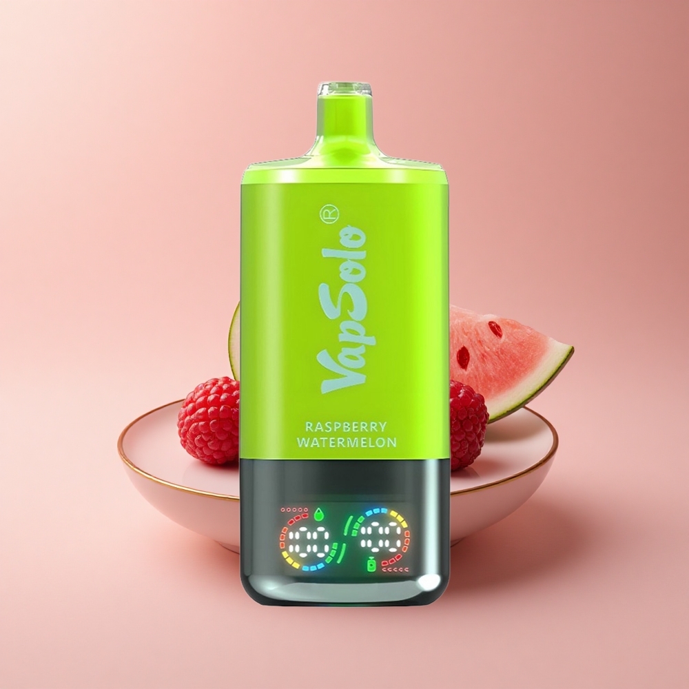 Vapsolo Triple 30000 Puffs Himbeer-Wassermelone Typ-C 40ml 3-Tank