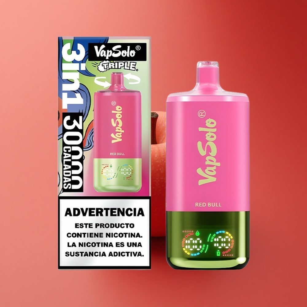Vapsolo Triple 30000 Puffs Rote Stier 30000 Züge 40ml Typ-C