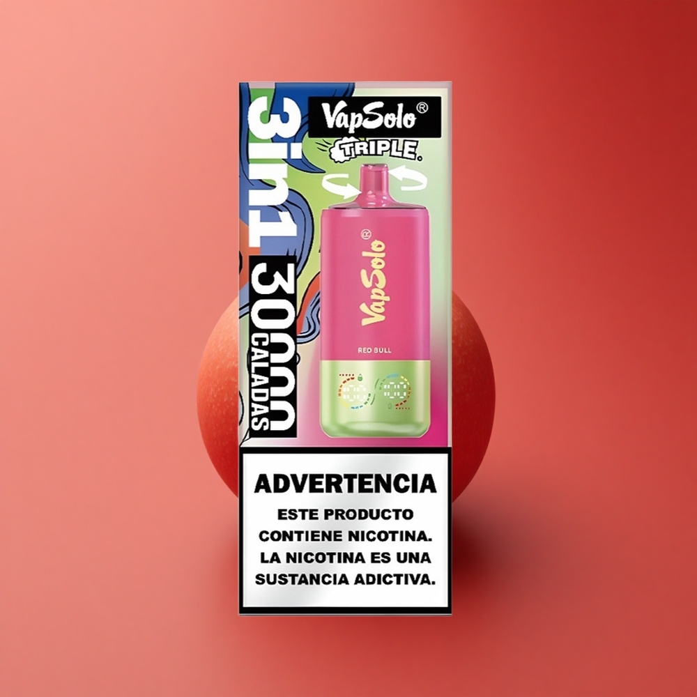 Vapsolo Triple 30000 Puffs Rote Stier 30000 Züge 40ml Typ-C