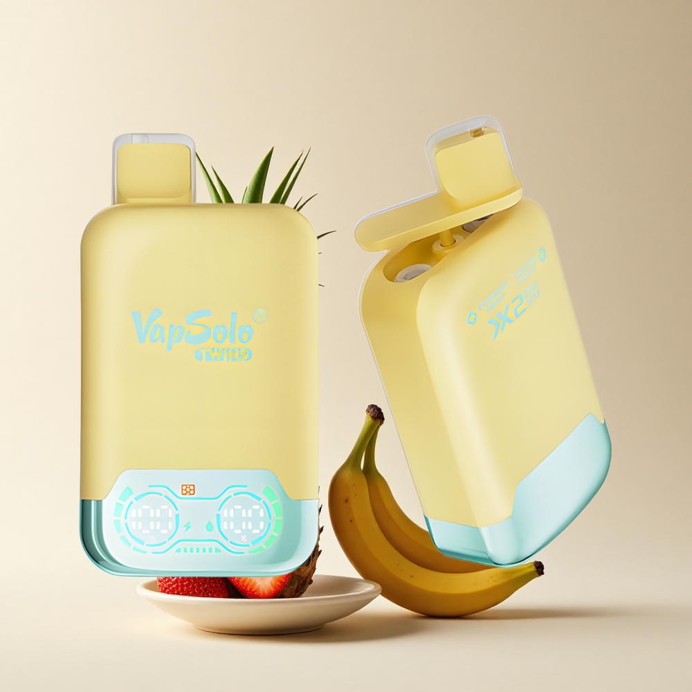 Vapsolo Twins 20000 Puffs Ananas Kokos  Erdbeer Banane 40ml Typ-C Dual