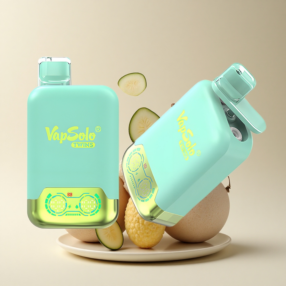 Vapsolo Twins 20000 Puffs Dreifach Melone  Ananas Kokos Typ-C 40ml