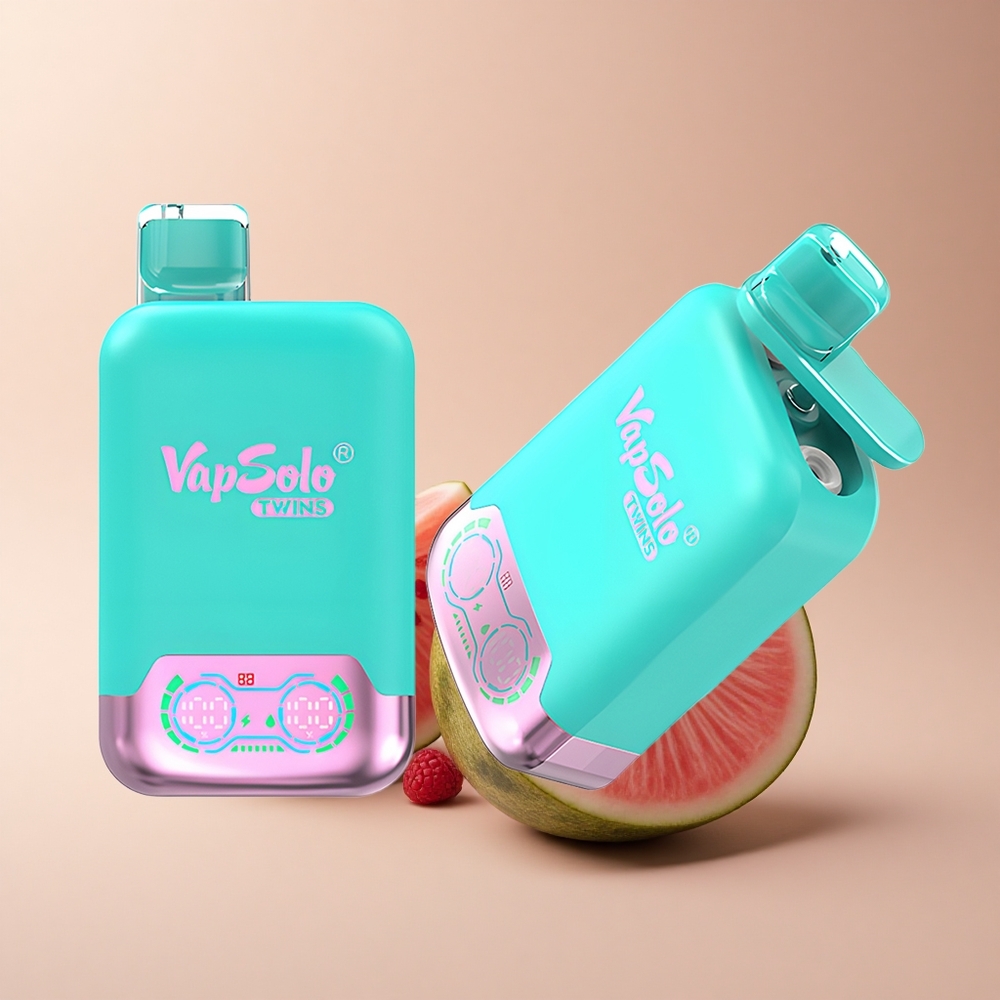 Vapsolo Twins 20000 Puffs Dreifach-Melone  Himbeer-Wassermelone 40ml Typ-C